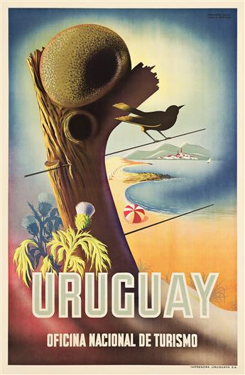 VARIOUS ARTISTS. [INTERNATIONAL DESTINATIONS]. Group of 5 posters. Sizes vary, generally 40x25 inches, 101½x63½ cm.